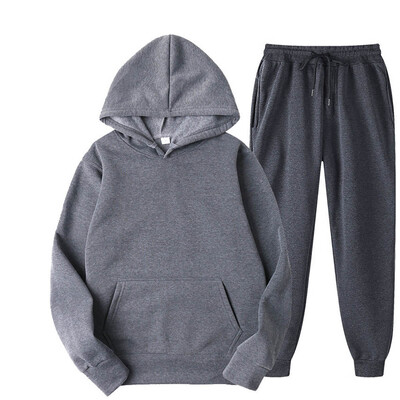 Pánske tepláky s kapucňou a nohavice Jogger Vysokokvalitné pánske denné ležérne športové mikiny s kapucňou Jogger Suit