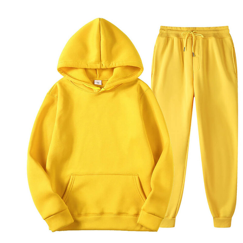 Pánske tepláky s kapucňou a nohavice Jogger Vysokokvalitné pánske denné ležérne športové mikiny s kapucňou Jogger Suit