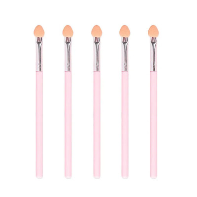 Karsyngirl 2/5 vnt Sponge akių šešėlių šepetėlis, medvilninis širdies formos akių dėmių šepetėlis veido makiažo priemonės grožio rinkinys