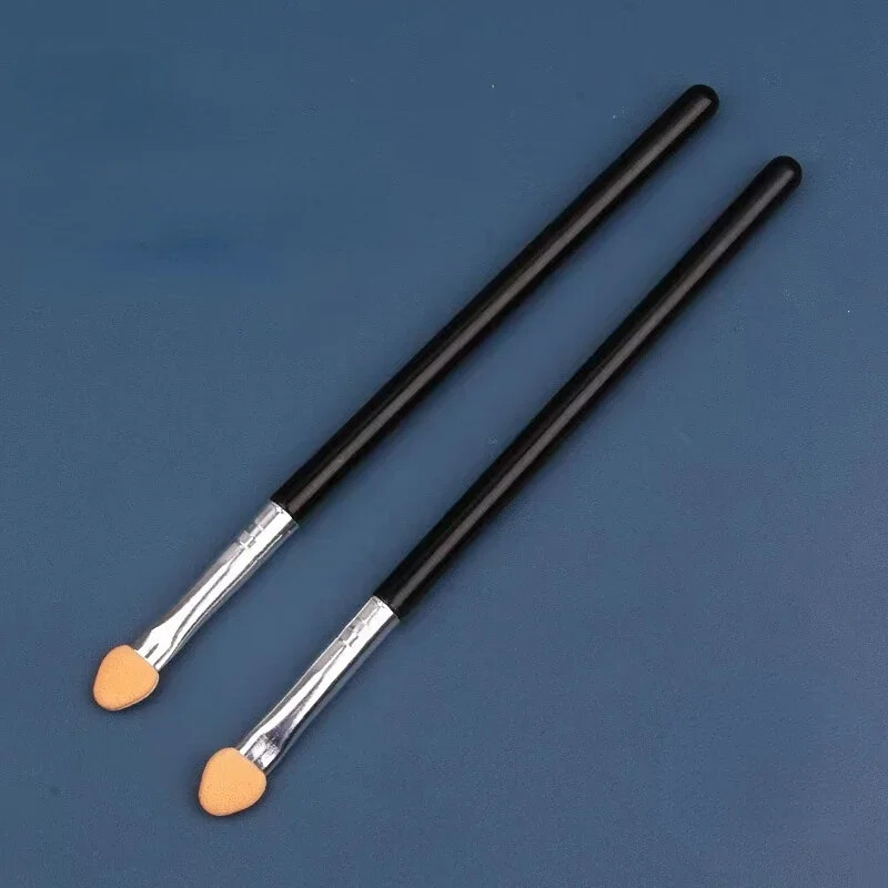 Karsyngirl 2/5 vnt Sponge akių šešėlių šepetėlis, medvilninis širdies formos akių dėmių šepetėlis veido makiažo priemonės grožio rinkinys