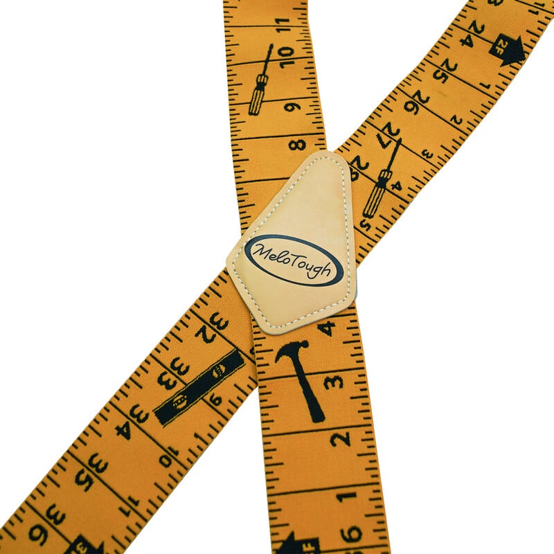 Bretele pentru bărbați, cu lățime de 2 inchi, reglabile și elastice, în formă de X, cu cleme foarte puternice - bretele cu bandă de măsurare rezistente formen