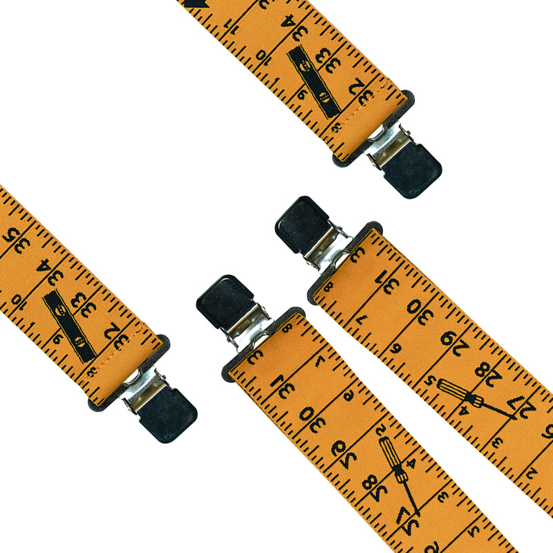 Bretele pentru bărbați, cu lățime de 2 inchi, reglabile și elastice, în formă de X, cu cleme foarte puternice - bretele cu bandă de măsurare rezistente formen