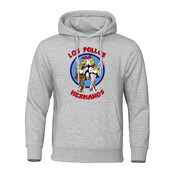 LOS POLLOS Hermanos Meeste kapuutsid Lahtine Pullover Kirjaprint Meeste Pusad Kanavennad Pulloverid Soe hingav kapuuts