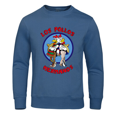 LOS POLLOS Hermanos Meeste kapuutsid Lahtine Pullover Kirjaprint Meeste Pusad Kanavennad Pulloverid Soe hingav kapuuts