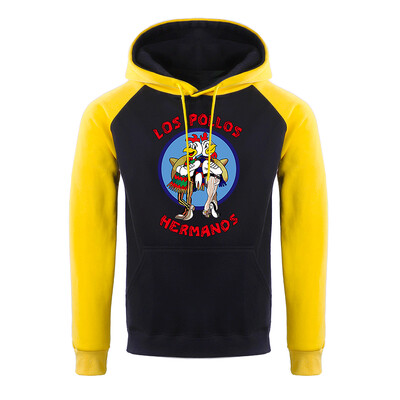 LOS POLLOS Hermanos Meeste kapuutsid Lahtine Pullover Kirjaprint Meeste Pusad Kanavennad Pulloverid Soe hingav kapuuts