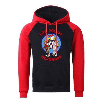 LOS POLLOS Hermanos Meeste kapuutsid Lahtine Pullover Kirjaprint Meeste Pusad Kanavennad Pulloverid Soe hingav kapuuts