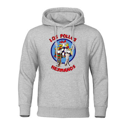 LOS POLLOS Hermanos Meeste kapuutsid Lahtine Pullover Kirjaprint Meeste Pusad Kanavennad Pulloverid Soe hingav kapuuts