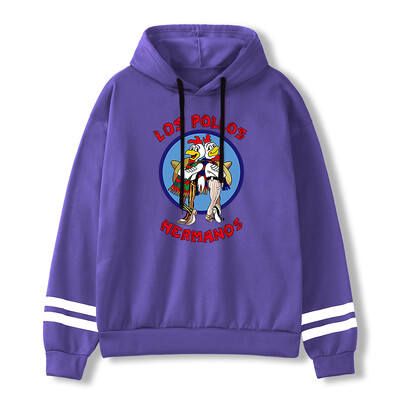 LOS POLLOS Hermanos Meeste kapuutsid Lahtine Pullover Kirjaprint Meeste Pusad Kanavennad Pulloverid Soe hingav kapuuts