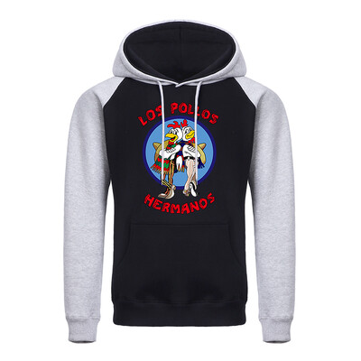 LOS POLLOS Hermanos Meeste kapuutsid Lahtine Pullover Kirjaprint Meeste Pusad Kanavennad Pulloverid Soe hingav kapuuts