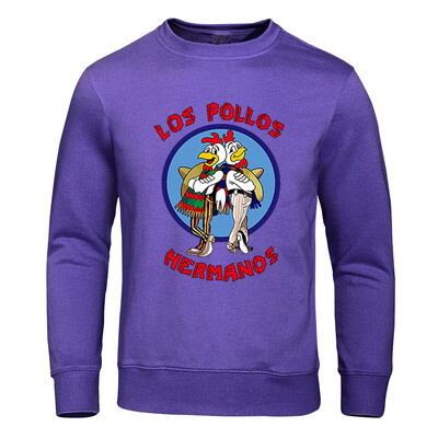 LOS POLLOS Hermanos Meeste kapuutsid Lahtine Pullover Kirjaprint Meeste Pusad Kanavennad Pulloverid Soe hingav kapuuts
