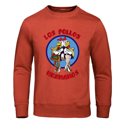 LOS POLLOS Hermanos Meeste kapuutsid Lahtine Pullover Kirjaprint Meeste Pusad Kanavennad Pulloverid Soe hingav kapuuts