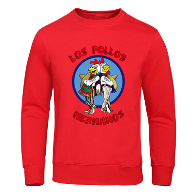 LOS POLLOS Hermanos Meeste kapuutsid Lahtine Pullover Kirjaprint Meeste Pusad Kanavennad Pulloverid Soe hingav kapuuts
