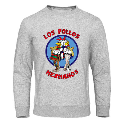 LOS POLLOS Hermanos Meeste kapuutsid Lahtine Pullover Kirjaprint Meeste Pusad Kanavennad Pulloverid Soe hingav kapuuts