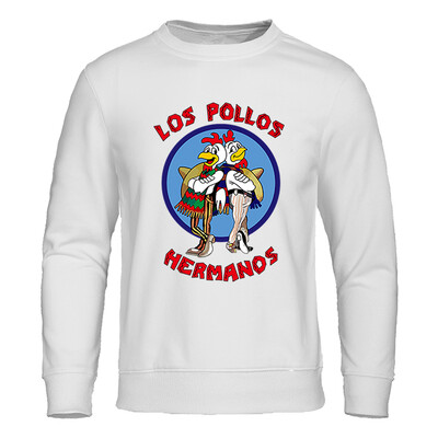 LOS POLLOS Hermanos Meeste kapuutsid Lahtine Pullover Kirjaprint Meeste Pusad Kanavennad Pulloverid Soe hingav kapuuts