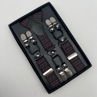 Ζαρτιέρες για ενήλικες 3,5cm6 Κλιπ Fashion Business Gentleman Ελαστικές Ζαρτιέρες Γάμος Performance Party Οικογενειακό Δώρο Σιδεράκια Ανδρικά