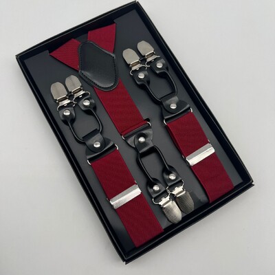 Ζαρτιέρες για ενήλικες 3,5cm6 Κλιπ Fashion Business Gentleman Ελαστικές Ζαρτιέρες Γάμος Performance Party Οικογενειακό Δώρο Σιδεράκια Ανδρικά