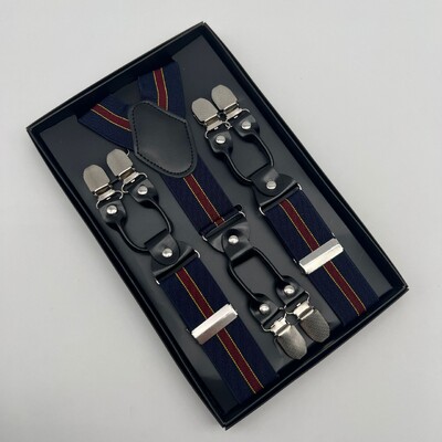 Ζαρτιέρες για ενήλικες 3,5cm6 Κλιπ Fashion Business Gentleman Ελαστικές Ζαρτιέρες Γάμος Performance Party Οικογενειακό Δώρο Σιδεράκια Ανδρικά