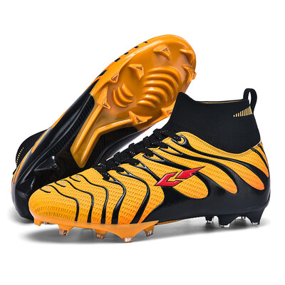 Pantofi de fotbal pentru bărbați Cizme de fotbal TF/FG, respirabile, anti-alunecare, pantofi de antrenament pentru iarbă, încălțăminte sport de fotbal în aer liber.