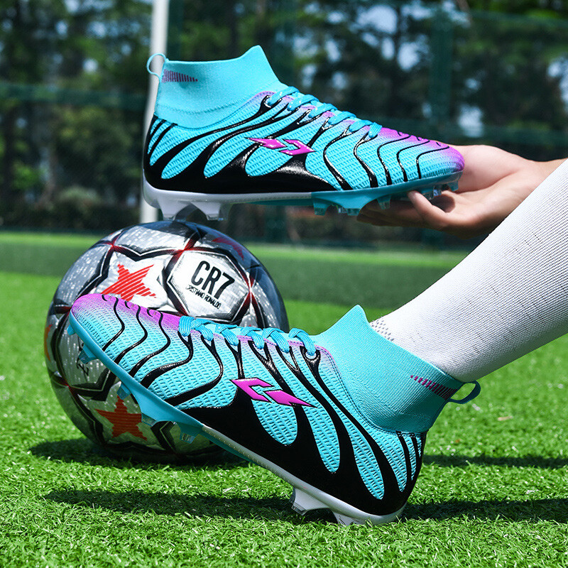 Vīriešu futbola apavi TF/FG futbola zābaki, elpojoši, neslīdoši, zāle treniņu sporta kurpes āra sporta futbola apavi