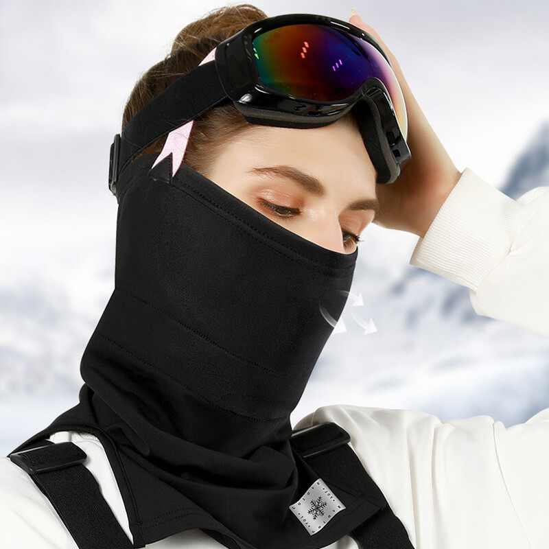 Új téli női símaszk férfi sportkerékpározás síelés szélvédelem arcvédő nyak plüss fejpántos hegymászó maszk