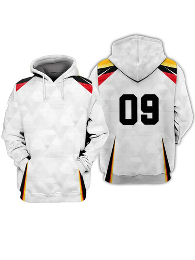 Bărbați, femei, Euro 2024, echipa națională a Germaniei, hanorace, hanorace grafice, largi, casual, cu glugă Harajuku