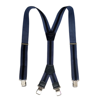 Ζαρτιέρες ενηλίκων βαρέως τύπου 3,8 εκ. 4 δυνατά κλιπ XY Τύπος καλαμποκιού Ρυθμιζόμενο ελαστικό ανδρικό παντελόνι τιράντες για ελεύθερο χρόνο