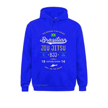 Ocean Shark Jiu Jitsu Shirt for BJJ Jujitsu Gift Manga Hoodies за жени Забавни суичъри с дълъг ръкав 3D стил Дрехи