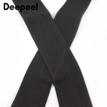 1 τμχ Deepeel 5*120cm New Fashion Ανδρικό φαρδύ παντελόνι με μαύρη πόρπη με γάντζο 4 Κλιπ Stretch Ανδρικά σιδεράκια εργασίας Jockstrap Αξεσουάρ