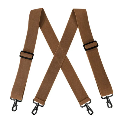 1db Deepeel 5*120cm új divatos széles férfi függőnadrág fekete horogcsattal 4 kapcsos sztreccs férfi Jockstrap munkamerevítő tartozék