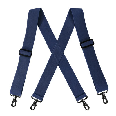 1db Deepeel 5*120cm új divatos széles férfi függőnadrág fekete horogcsattal 4 kapcsos sztreccs férfi Jockstrap munkamerevítő tartozék
