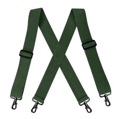 1db Deepeel 5*120cm új divatos széles férfi függőnadrág fekete horogcsattal 4 kapcsos sztreccs férfi Jockstrap munkamerevítő tartozék