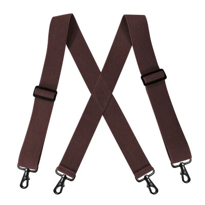 1db Deepeel 5*120cm új divatos széles férfi függőnadrág fekete horogcsattal 4 kapcsos sztreccs férfi Jockstrap munkamerevítő tartozék