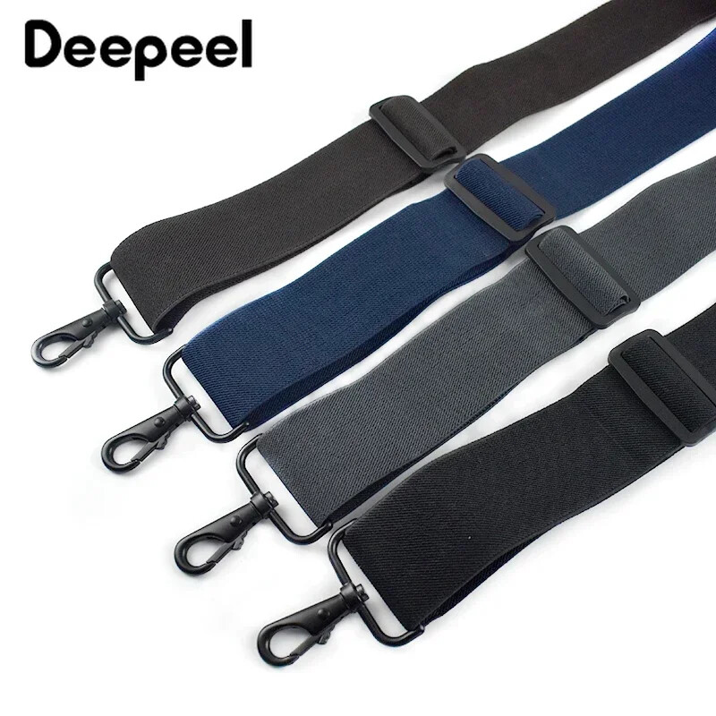 1db Deepeel 5*120cm új divatos széles férfi függőnadrág fekete horogcsattal 4 kapcsos sztreccs férfi Jockstrap munkamerevítő tartozék
