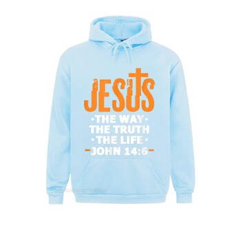 Jesus The Way Truth Life John 14 6 Χριστιανικός στίχος της Βίβλου Hoodie Hoodies Ρούχα Φθινοπωρινά μοντέρνα Προσαρμοσμένα Γυναικεία Στυλ Αγγλίας