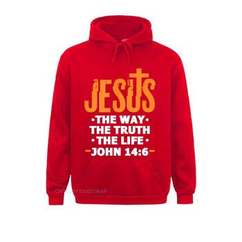 Jesus The Way Truth Life John 14 6 Χριστιανικός στίχος της Βίβλου Hoodie Hoodies Ρούχα Φθινοπωρινά μοντέρνα Προσαρμοσμένα Γυναικεία Στυλ Αγγλίας