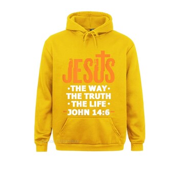 Jesus The Way Truth Life John 14 6 Χριστιανικός στίχος της Βίβλου Hoodie Hoodies Ρούχα Φθινοπωρινά μοντέρνα Προσαρμοσμένα Γυναικεία Στυλ Αγγλίας