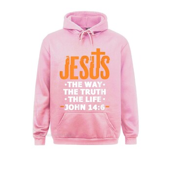 Jesus The Way Truth Life John 14 6 Χριστιανικός στίχος της Βίβλου Hoodie Hoodies Ρούχα Φθινοπωρινά μοντέρνα Προσαρμοσμένα Γυναικεία Στυλ Αγγλίας