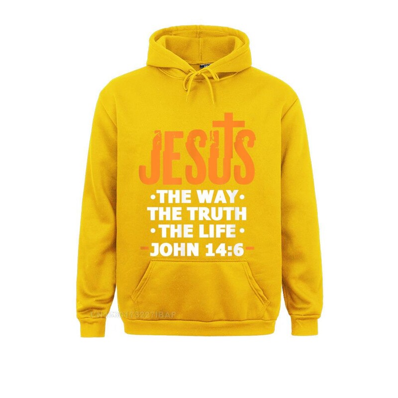 Ježišova cesta, pravda, život, Ján 14 6, kresťanský biblický verš, mikina s kapucňou, oblečenie na jeseň, módne trendy, ženy, anglický štýl