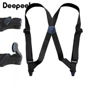 Deepeel 3,8*125 cm Mood Meeste Suspensid, Täiskasvanute 2 klambriga külgmised plastikust traksid rihm vöö jaoks särk püksid rihmad meeste rihmad
