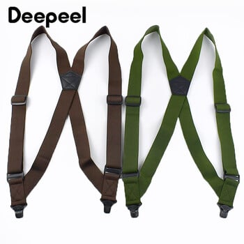 Deepeel 3,8*125cm Μόδα Ανδρικές Ζαρτιέρες Ενήλικες 2 Κλιπ Πλαϊνά Πλαστικά Σιδεράκια Λουράκι για Ζώνη Πουκάμισο Παντελόνι Ζαρτή Ανδρικό Jockstrap