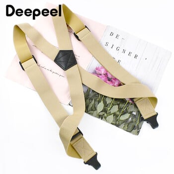 Deepeel 3,8*125cm Μόδα Ανδρικές Ζαρτιέρες Ενήλικες 2 Κλιπ Πλαϊνά Πλαστικά Σιδεράκια Λουράκι για Ζώνη Πουκάμισο Παντελόνι Ζαρτή Ανδρικό Jockstrap