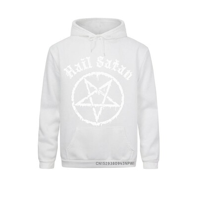 Hail Satan kapucnis Pentagram Rock Goth Unholy Satanic Punk Emo Alternatív Ajándék Top Divat Utcai ruházat Pullover Homme