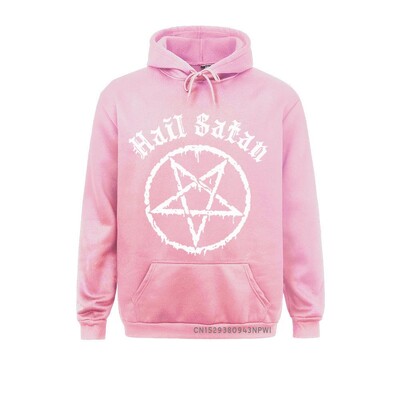 Hail Satan kapucnis Pentagram Rock Goth Unholy Satanic Punk Emo Alternatív Ajándék Top Divat Utcai ruházat Pullover Homme