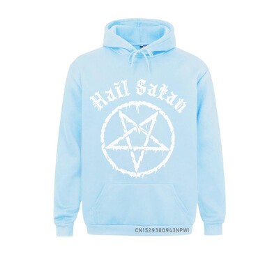 Hail Satan kapucnis Pentagram Rock Goth Unholy Satanic Punk Emo Alternatív Ajándék Top Divat Utcai ruházat Pullover Homme