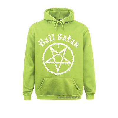 Hail Satan kapucnis Pentagram Rock Goth Unholy Satanic Punk Emo Alternatív Ajándék Top Divat Utcai ruházat Pullover Homme