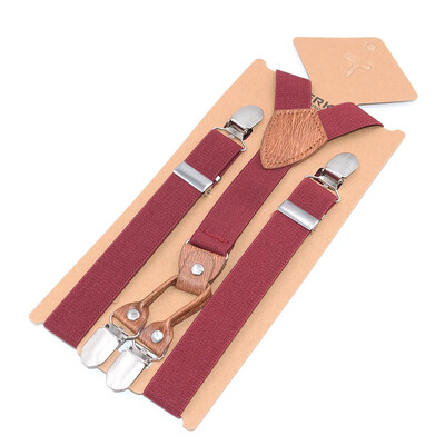 1Gb Deepeel 2,5*75cm Bērnu svītraini 4 Clip Y-formas piekariņi zēniem un meitenēm elastība Jockstrap bikses pakaramais vīrietis