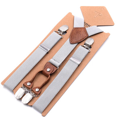 1Gb Deepeel 2,5*75cm Bērnu svītraini 4 Clip Y-formas piekariņi zēniem un meitenēm elastība Jockstrap bikses pakaramais vīrietis