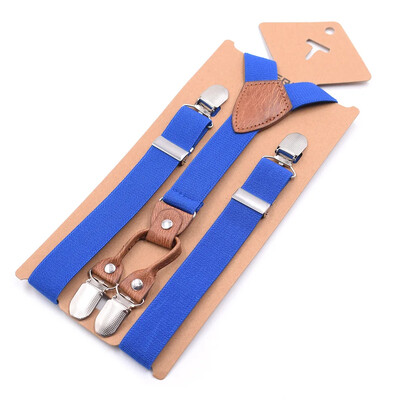 1Gb Deepeel 2,5*75cm Bērnu svītraini 4 Clip Y-formas piekariņi zēniem un meitenēm elastība Jockstrap bikses pakaramais vīrietis