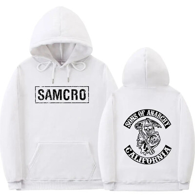 Mikina s kapucňou s obojstrannou potlačou 2024 Mikina s kapucňou „Sons of Chaos“ SAMCRO pánske a dámske módne svetre Mikiny s kapucňou Ležérne mikiny s kapucňou