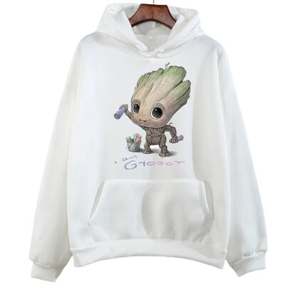 Ανδρικά φούτερ με κουκούλα Marvel Daily Cartoon Tree Man Groot Creative Fashion Άνετα μοντέρνα φθινοπωρινά ανδρικά φούτερ